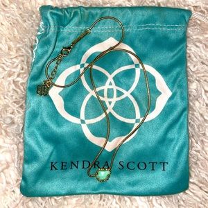 Kendra Scott Turquoise & Gold Necklace